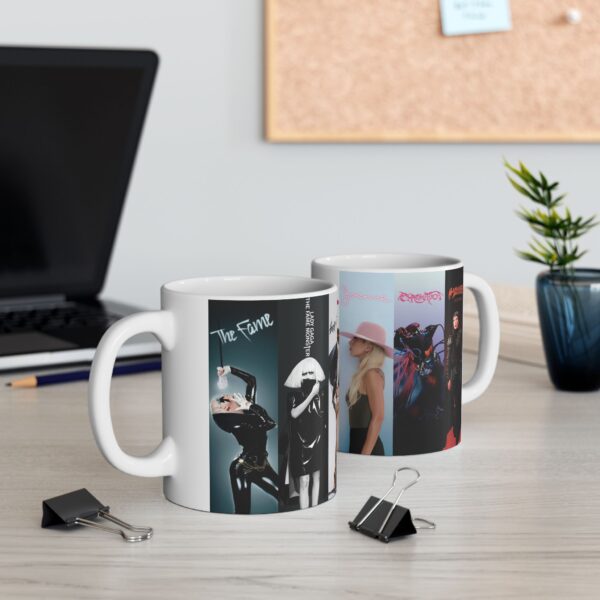 Taza Lady Gaga Álbumes – Diseño con sus discos icónicos