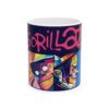 Taza Gorillaz Psicodélico – Diseño con Integrantes Animados