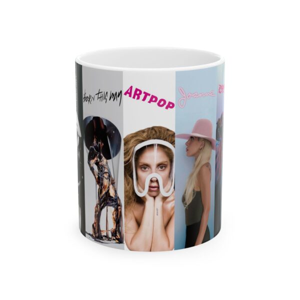 Taza Lady Gaga Álbumes – Diseño con sus discos icónicos