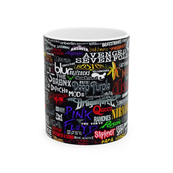 Taza de Bandas de Rock – Logos de las Mejores Bandas