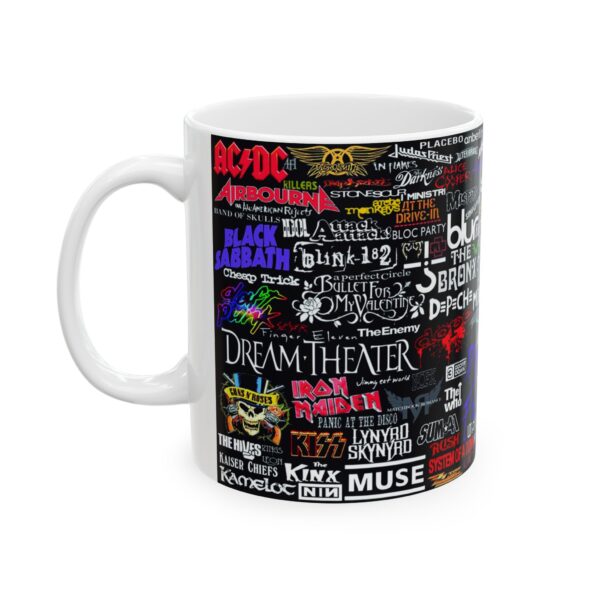 Taza de Bandas de Rock – Logos de las Mejores Bandas