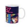 Taza Gorillaz Psicodélico – Diseño con Integrantes Animados