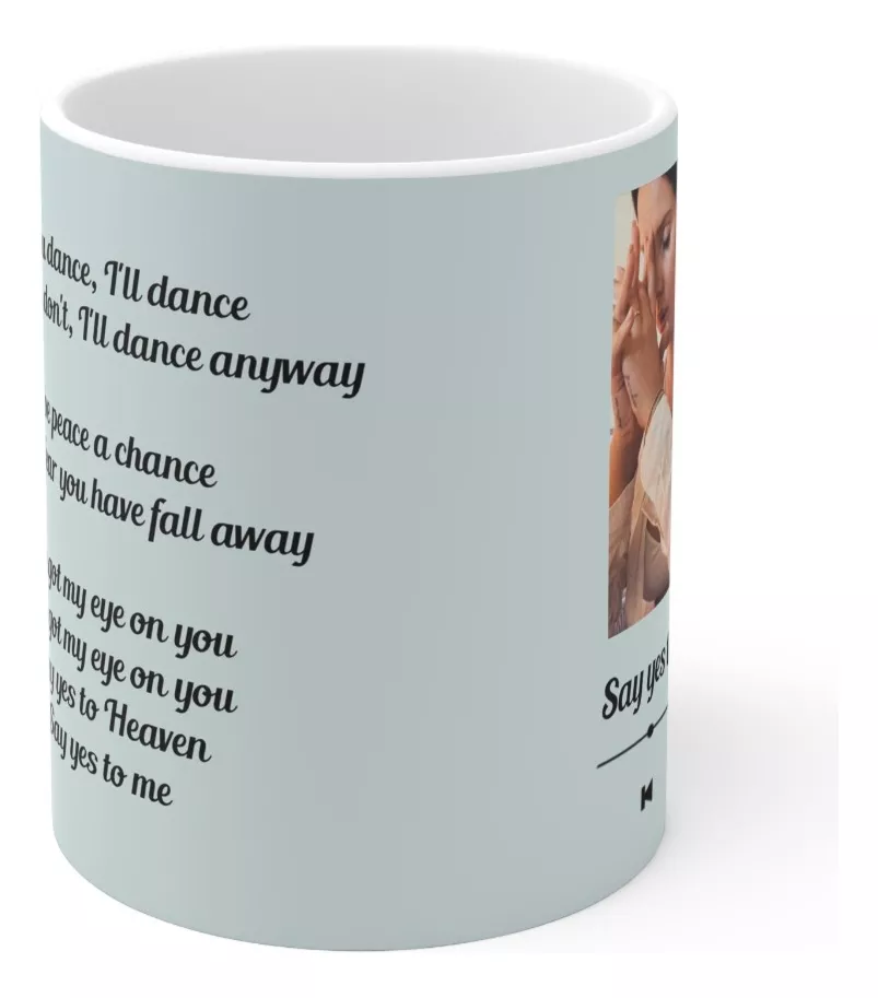 Taza Lana Say Yes – Inspirada en Say Yes to Heaven