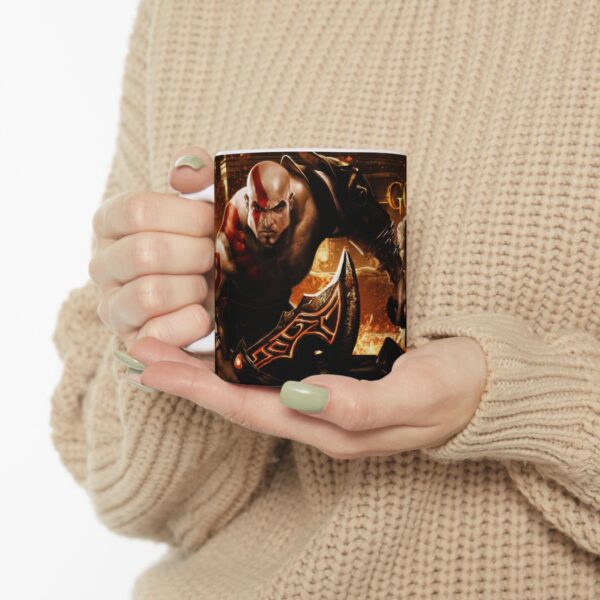 Taza God of War Kratos | Espadas del Caos y Logo Oficial