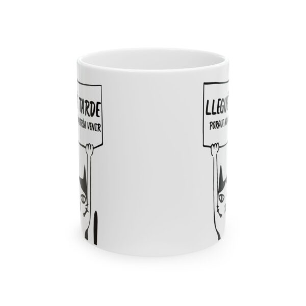 Taza Gatito Vale Madre – Llegué Tarde Meme 11oz