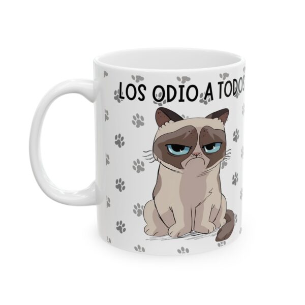 Taza Gatito Enojado – Los Odio a Todos en Serio 11oz