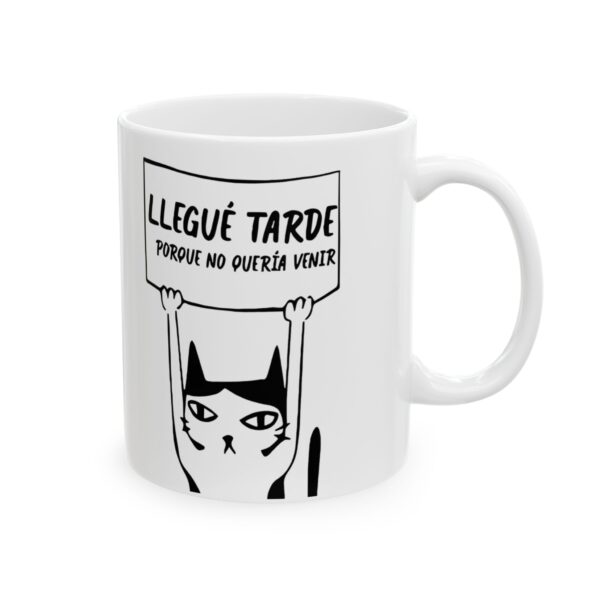Taza Gatito Vale Madre – Llegué Tarde Meme 11oz