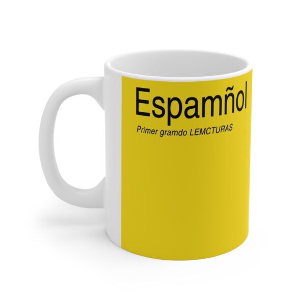 Taza Cheems Espamñol – Primer Gramdo de Lemcturas 11oz