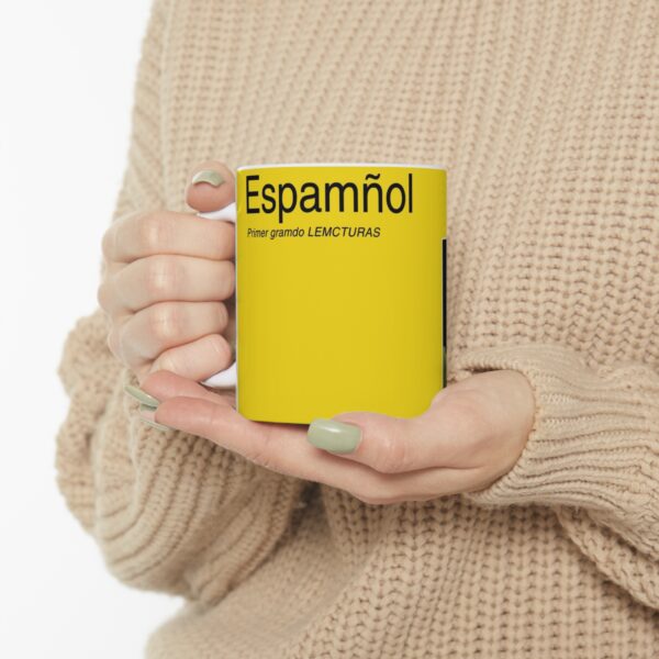 Taza Cheems Espamñol – Primer Gramdo de Lemcturas 11oz