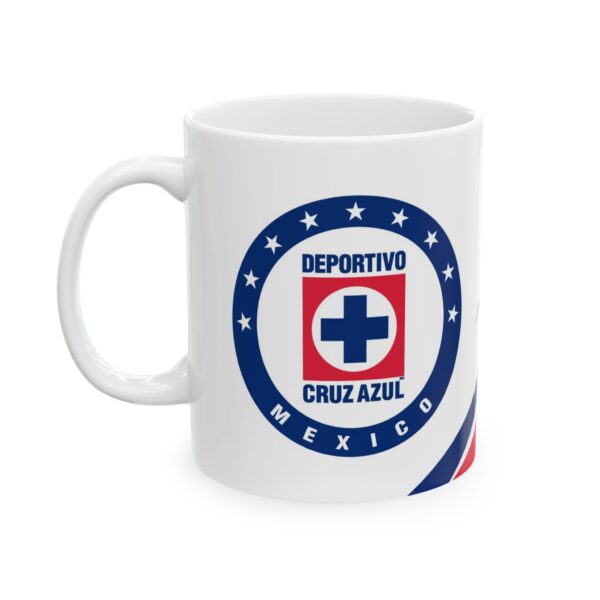 Taza Personalizada Cruz Azul – Agrega Tu Nombre y Número