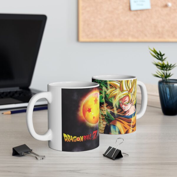 Taza Goku Super Saiyajin – Esfera 4 estrellas y Shenlong