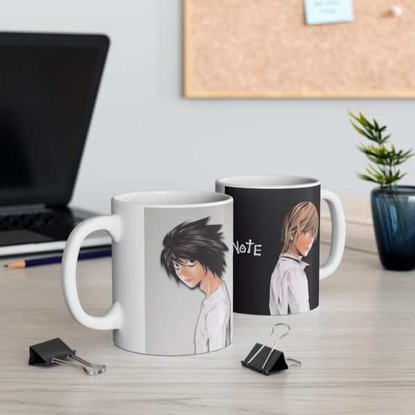 Taza Death Note – L vs Kira en cerámica