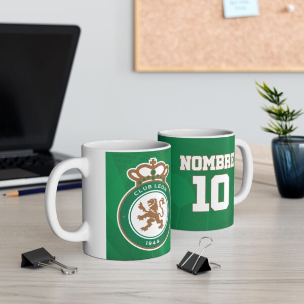 Taza personalizada Club León – con Nombre y Número