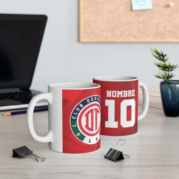 Taza personalizada Club Toluca – con Nombre y Número