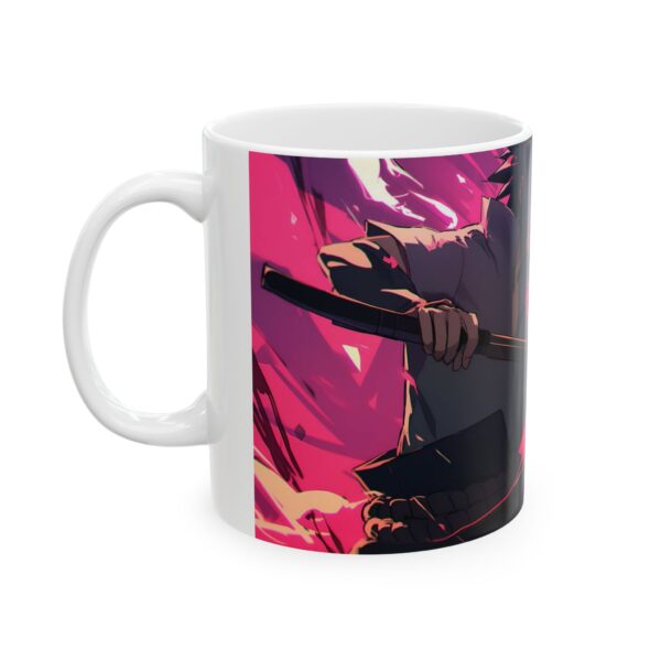Taza Sasuke Uchiha – Ataque con Espada y Energía Rosa