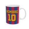 Taza personalizada FC Barcelona – con Nombre y Número