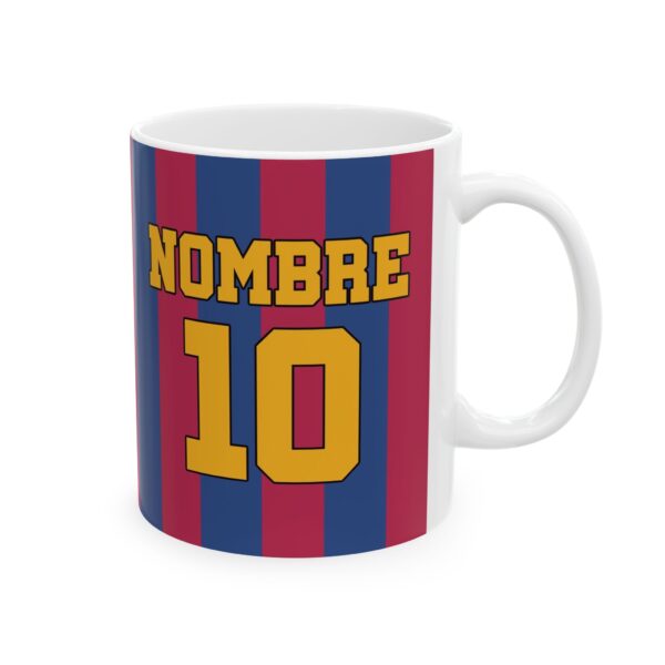 Taza personalizada FC Barcelona – con Nombre y Número