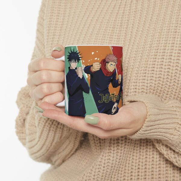 Taza Jujutsu Kaisen – Yuji, Gojo y Sukuna en acción
