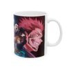 Taza Hechiceros Jujutsu – Batalla oscura con Yuji y compañía