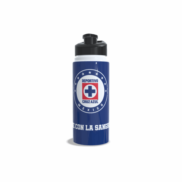 Termo Cruz Azul sublimado personalizado | Aluminio 500ml