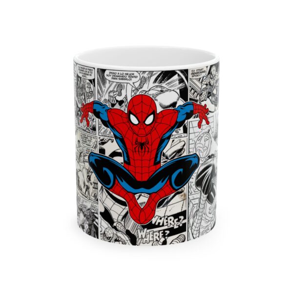 Taza SpiderMan Estilo Cómic - Diseño Retro para Fans de Marv