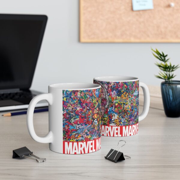 Taza Stan Lee Marvel - Tributo con héroes icónicos, estilo a