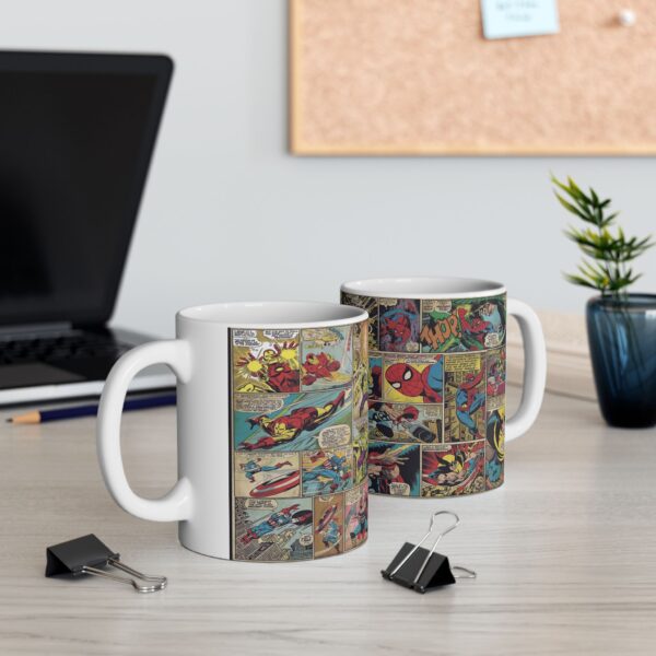 Taza Marvel Comics Collage - Héroes y Villanos Legendarios
