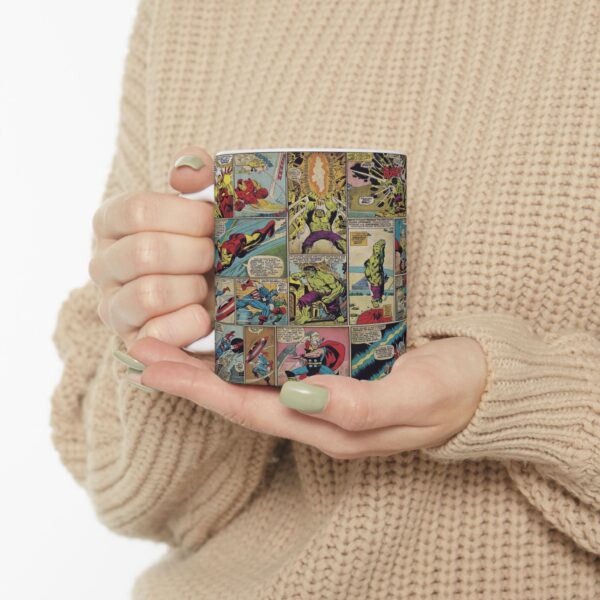 Taza Marvel Comics Collage - Héroes y Villanos Legendarios