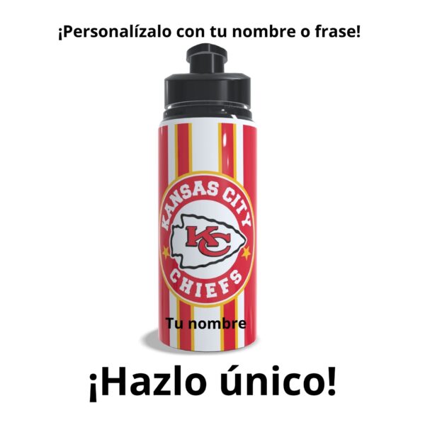 Termo Chiefs aluminio sublimado personalizado | 500ml