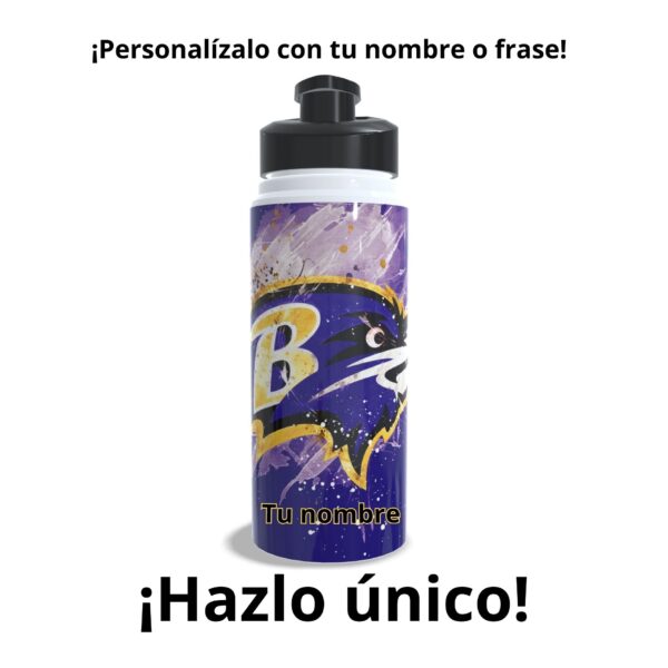 Termo Baltimore Ravens sublimado personalizado | 500ml