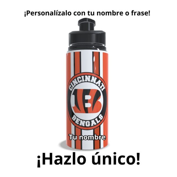 Termo Cincinnati Bengals sublimado | Aluminio 500ml