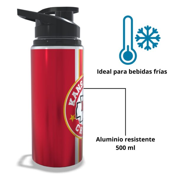 Termo Chiefs aluminio sublimado personalizado | 500ml
