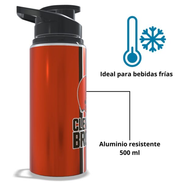 Termo Cleveland Browns sublimado | Aluminio 500ml