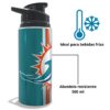 Termo Miami Dolphins aluminio sublimado | 500ml