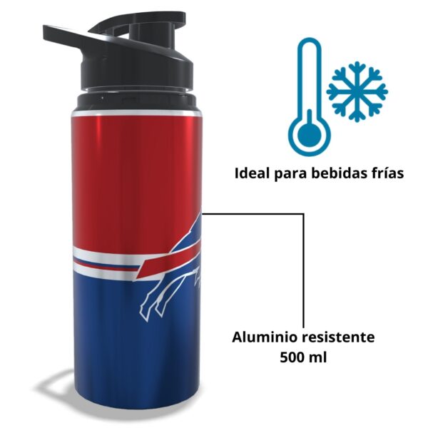 Termo Buffalo Bills aluminio sublimado | 500ml