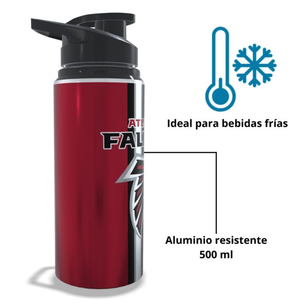 Termo Atlanta Falcons aluminio sublimado | 500ml