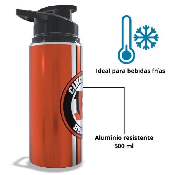 Termo Cincinnati Bengals sublimado | Aluminio 500ml