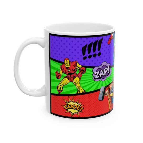 Taza Marvel PopArt Cómic - Héroes icónicos estilo retro