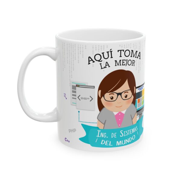 Taza Ingeniero en Sistemas – Regalo personalizado con nombre