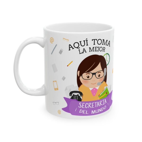 Taza personalizada para Secretaria – Regalo con nombre