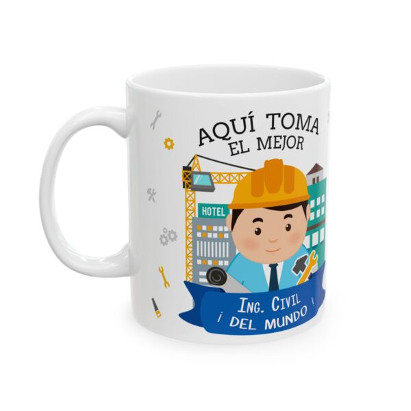 Taza Ingeniero Civil – Regalo personalizado con nombre