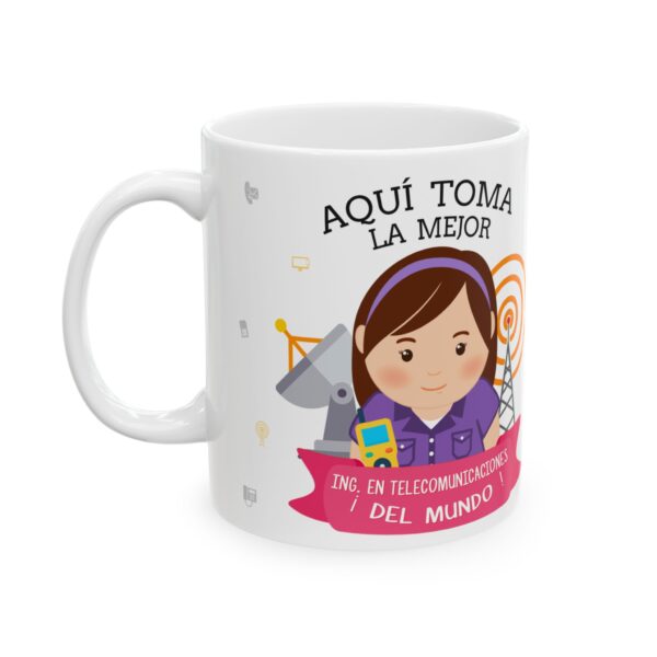 Taza Ingeniero en Telecomunicaciones – Regalo personalizado