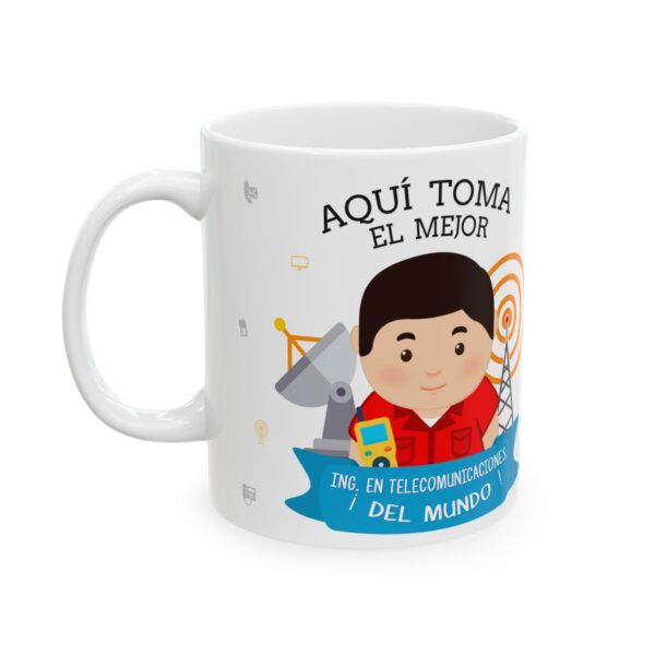 Taza Ingeniero en Telecomunicaciones – Regalo personalizado