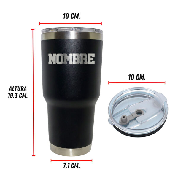 Termo América grabado láser personalizado | Acero 30oz