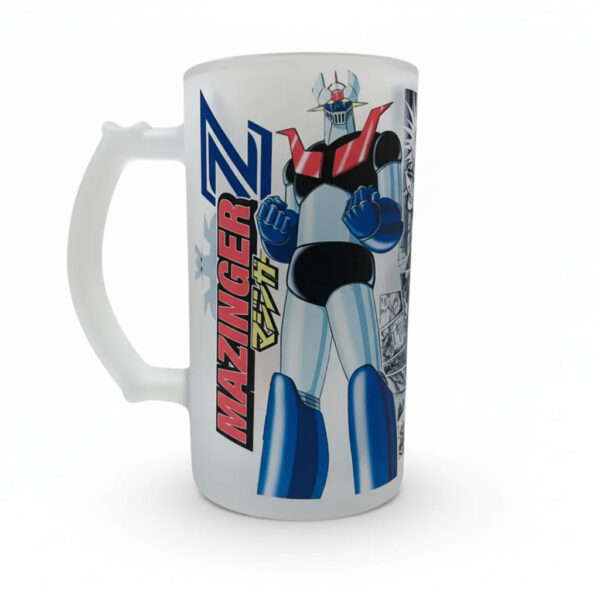 Tarro Guerrero Mecánico 16oz – Diseño Manga Robot Clásico
