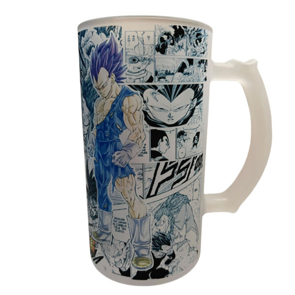 Tarro Duelo Saiyajin 16oz - Diseño Manga Anime