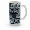 Tarro Guerrero Mecánico 16oz – Diseño Manga Robot Clásico