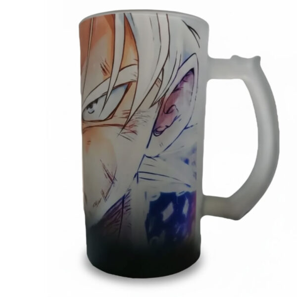 Tarro Ultra Instinto 16oz – Diseño Frost Inspirado en Anime