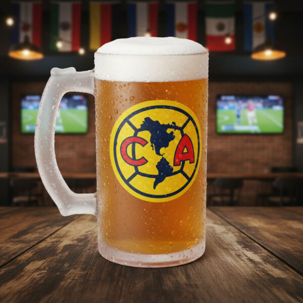 Tarro Club América personalizado | Vidrio 473ml