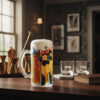Tarro Guerrero Mecánico 16oz – Diseño Manga Robot Clásico